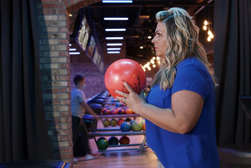 Bowler getting ready